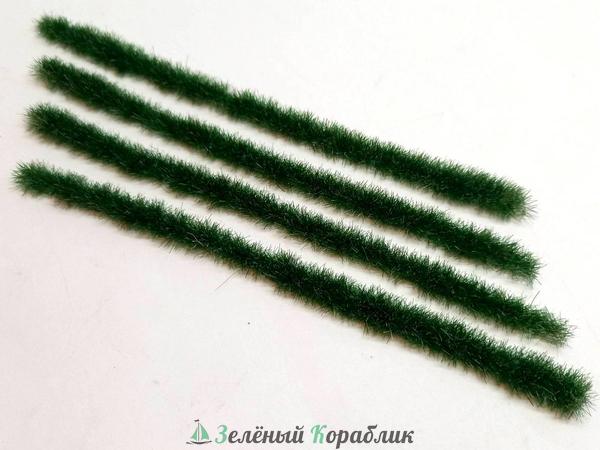 D20115 Полосы травы для макета. Лесная трава (длина 150 мм, ширина 5 мм, высота 5 мм), 4 шт.
