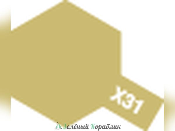 80031 Tamiya X-31 Titanium Gold (Титан золотистая глянцевая) краска эмалевая, 10мл