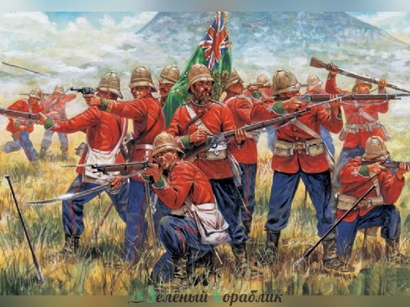 6050IT Английская пехота. Англо-зулусская война.1879 г. British Infantry (Zulu War)