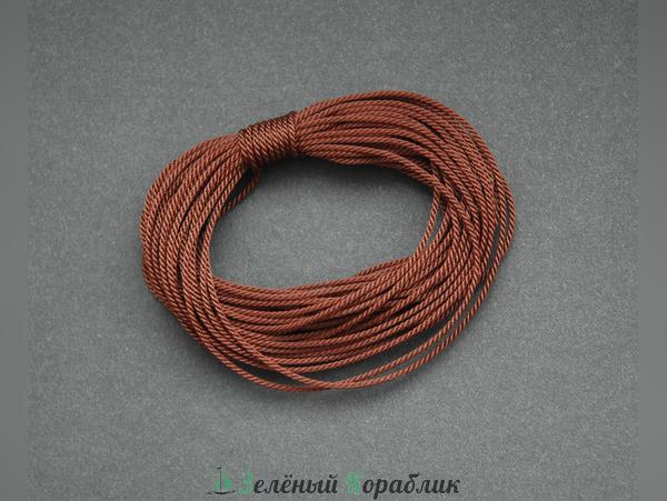 VLK13 Канаты для стоячего такелажа, темно-коричневые, 1,3 мм, 5 м