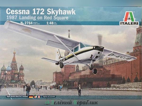 2764IT Самолёт  Cessna 172 на Красной площади 1987г.