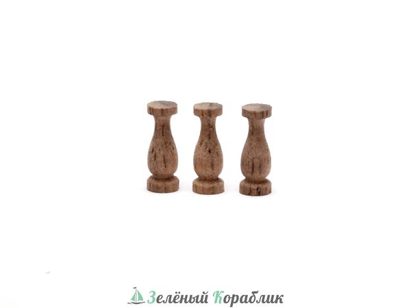 DV152 Пиллерсы «Кувшин», (орех) (высота 6 мм), 20 шт.