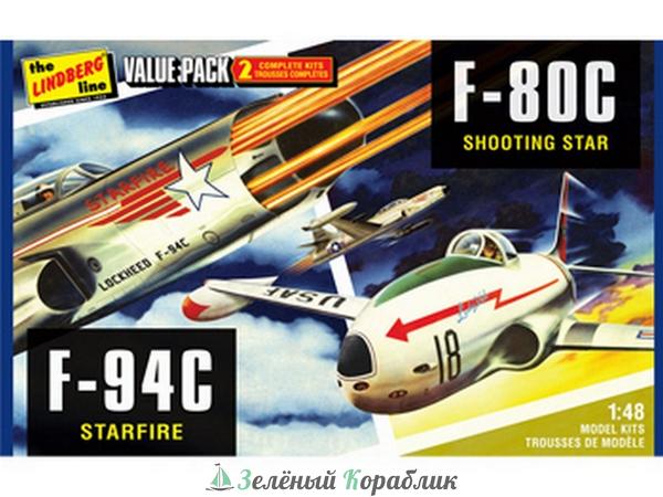 HL509 Склеиваемая модель Hawk Lindberg 1/48 2 pack US Korean War Fighte