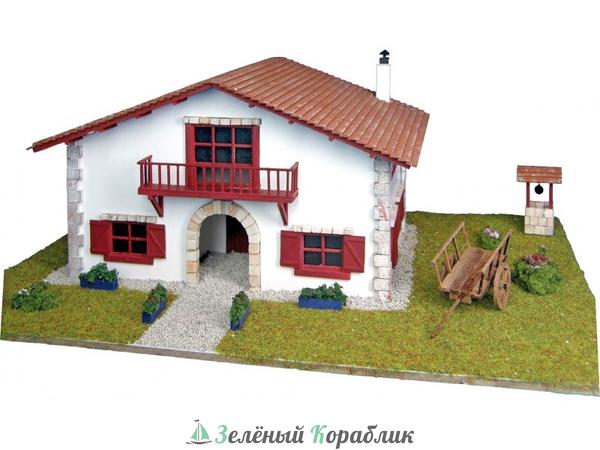 AL30610N Сборная деревянная модель деревенского дома Artesania Latina Chalet en kit de Caserío con carro, 1/72