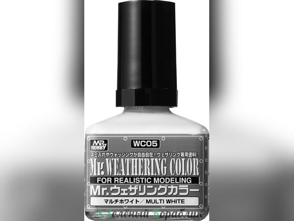MHBWC05 Смывка Mr.Weathering Color, Multi White (Белый) (объём 40 мл)