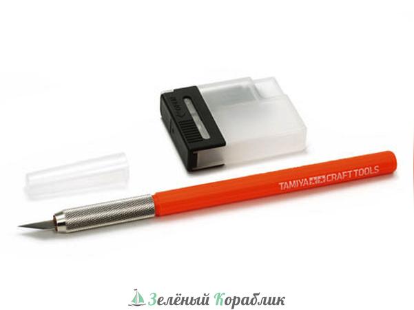 69905 Модельный ножик, с оранж.ручкой, с 25 доп.лезвиями