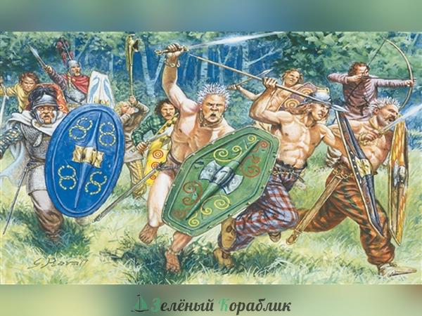 6022IT Солдаты  Gauls warriors (I-II Century B.C.)