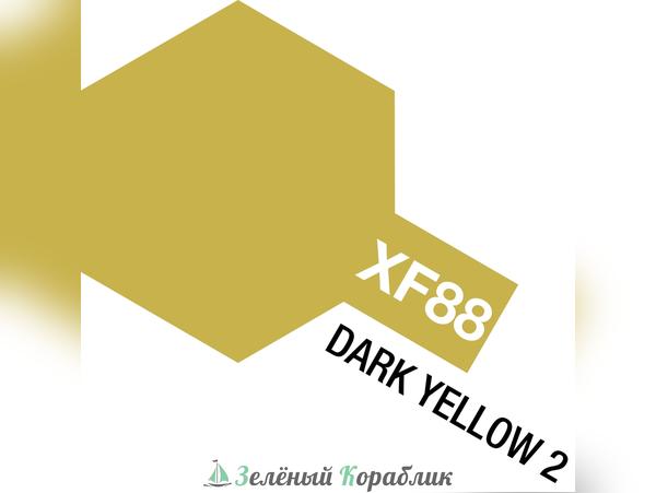81788 Tamiya XF-88 Dark Yellow  2 (Темно-желтая, матовая) краска акриловая 10 мл