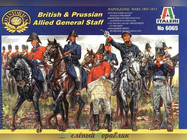 6065IT Британский и Прусский Ген. Штабы при Ватерлоо. 1815 г.  British and Prussian General Staff