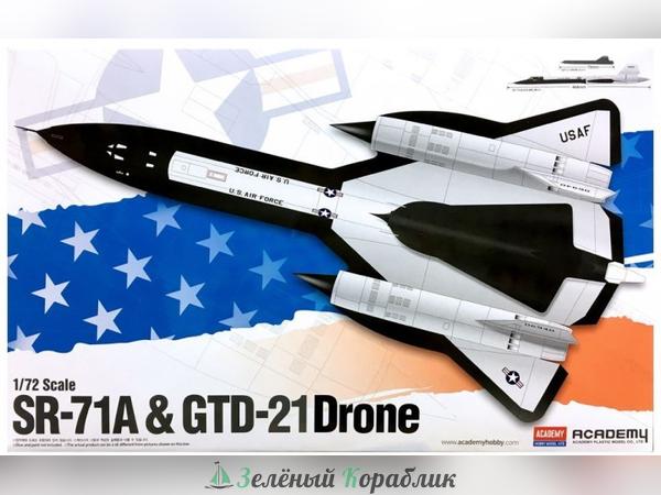 AC12540 Самолет SR-71A & GTD-21 Drone