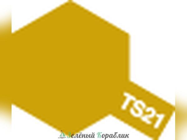 85021 Tamiya  Краска аэрозольная TS-21 Gold (Золотистый) в баллончике, 100 мл