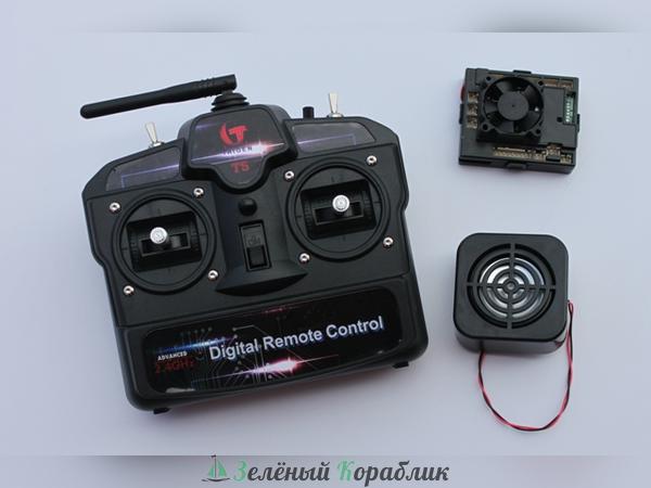 TG-S2-4 Система р/у Taigen танковая 2.4G (пульт, приемник и динамик)