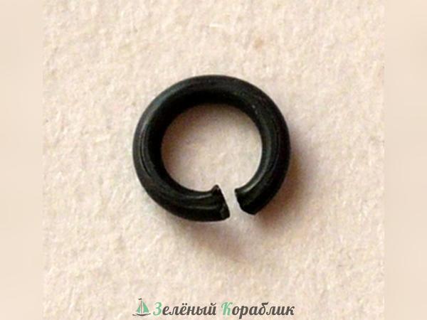 AL8616 Кольцо, черненая латунь, диаметр 2 мм, 50 шт