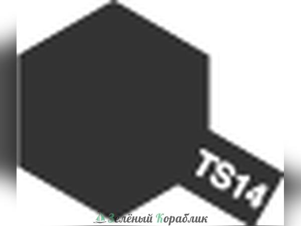 85014 Tamiya  Краска аэрозольная TS-14 Black (Черный, глянцевый) в баллончике, 100мл