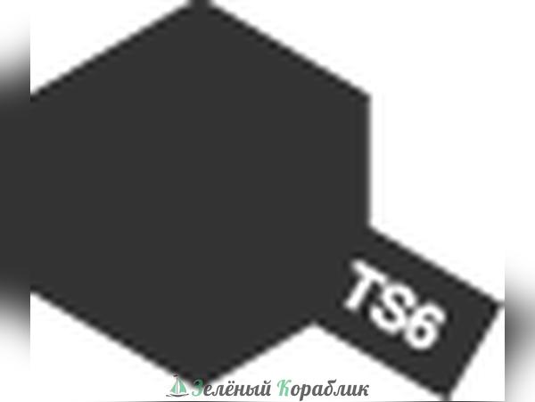 85006 Tamiya  Краска аэрозольная TS-6 Matt Black (Черный матовый) в баллончике, 100мл