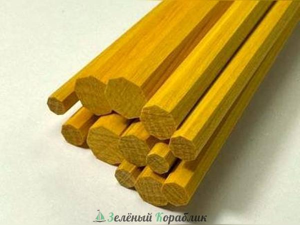 CV407 Заготовка восьмигранная, желтый граб (длина 400 мм, диаметр 8 мм), 1 шт.