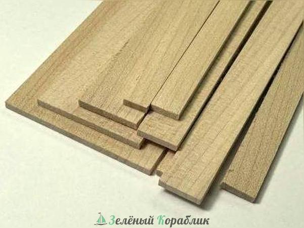 CV168 Рейка клен американский (длина 500 мм, ширина 7 мм, толщина 1 мм), 1 шт.