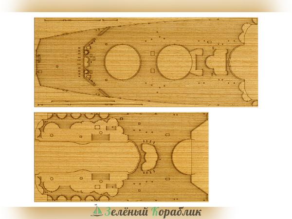 12645 Набор наклеек, имитирующих деревянную палубу для модели 78025 Yamato