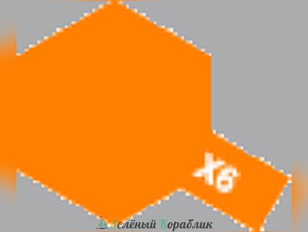 81506 Tamiya  Х-6 Orange (Оранжевый, глянцевый) краска акриловая, 10мл