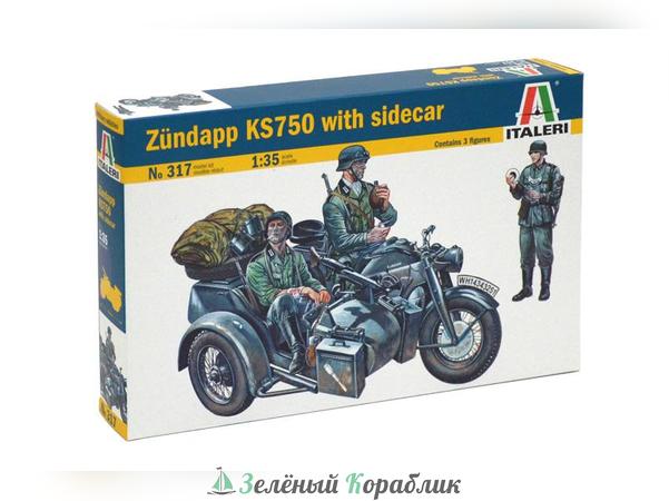 0317IT Мотоцикл Zundapp KS 750 с коляской