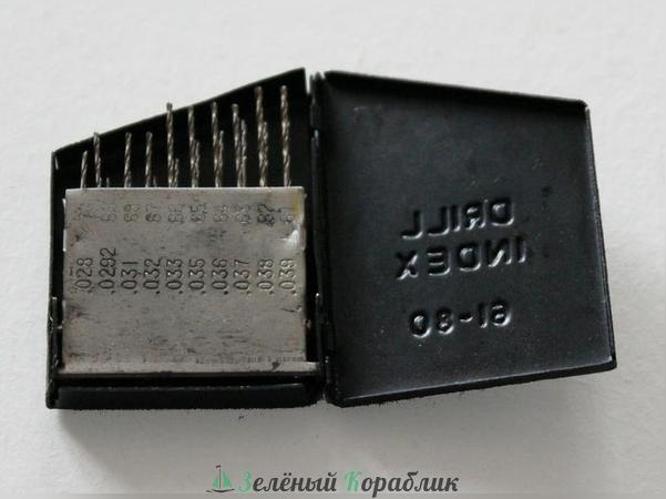 MAX67011 Набор из 20 высокоточных сверл, от 0.3 мм – 1.0 мм