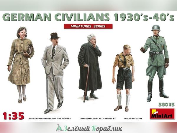 MNA38015 Фигуры  german civilians 1930’s-1940’s