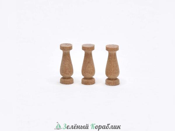 DV161 Пиллерсы «Капля», (груша) (высота 10 мм), 20 шт.