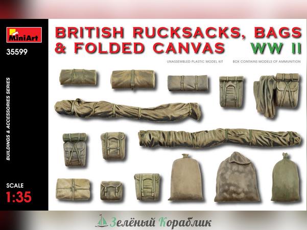 MNA35599 Аксессуары BRITISH RUCKSACKS, BAGS & FOLDED CANVAS WW2