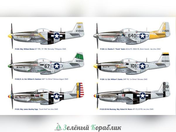2743IT Самолет P-51 D/K Pacific Aces