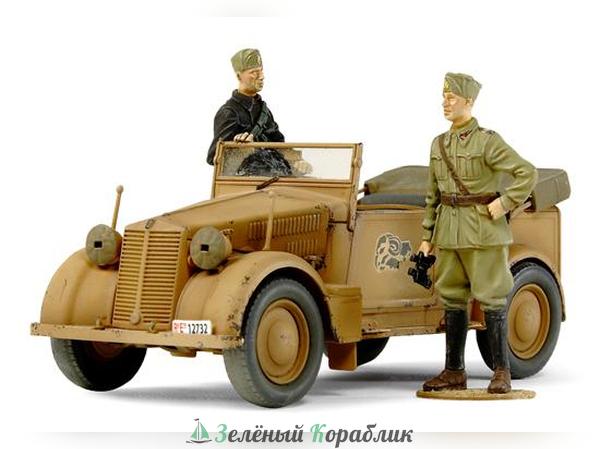 37014 1/35 Штабная машина итальянской и немецкой армии 508CM "Coloniale" с фигурами водителя и офицера