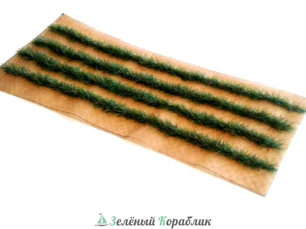 D20118 Полосы травы для макета. Луговая трава (длина 150 мм, ширина 5 мм, высота 5 мм), 4 шт.
