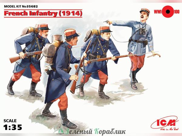 ICM-35682 Французская пехота (1914г.), (4 фигуры)