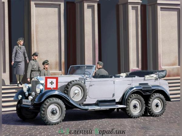 ICM-35531 Германский автомобиль G4 (1939) с пассажирами