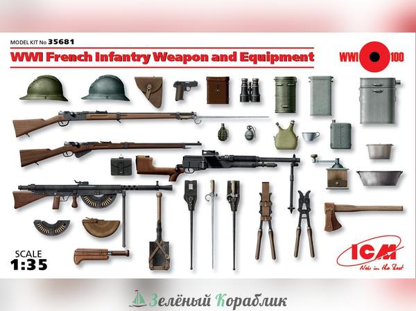 ICM-35681 Оружие и снаряжение пехоты Франции 1 Мировой войны