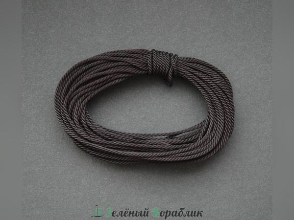 VLH03 Канаты для стоячего такелажа, черные, 0,3 мм, 5 м