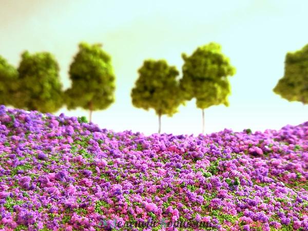 D20161 Цветочный ковер. Фиолетовые цветы (объём 30 мл)